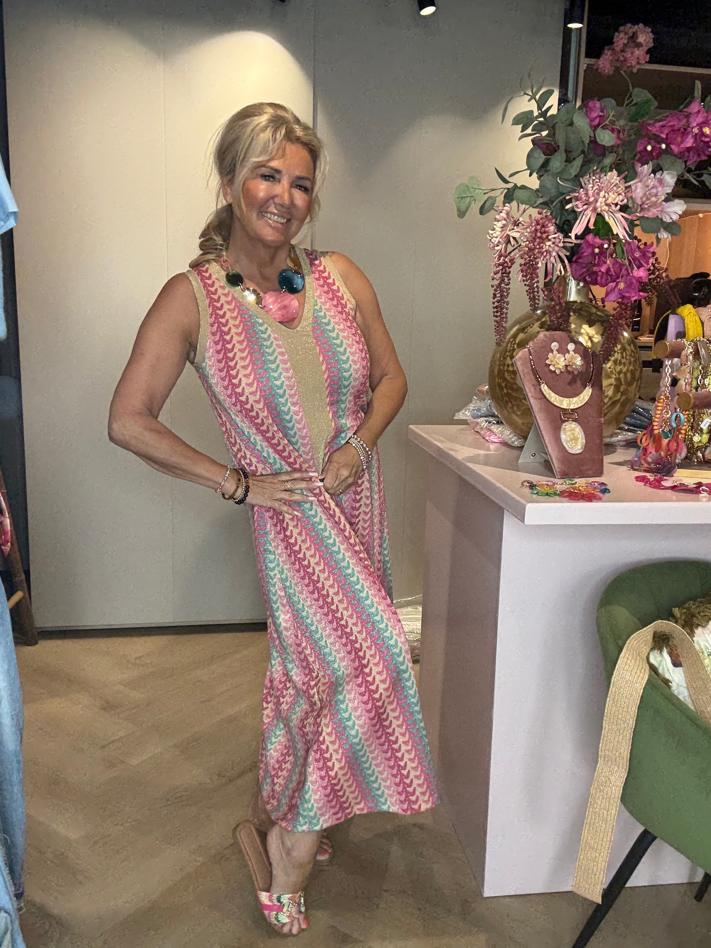 Jurk Luna Dress Roze